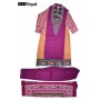 Quality Dress MissRoyal Asian stitched (Purple, Brown) dress in 3 pieces - Size Medium - 3
