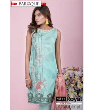 Baroque Aqua Delight Lawn Dress Collection1 - Design5a