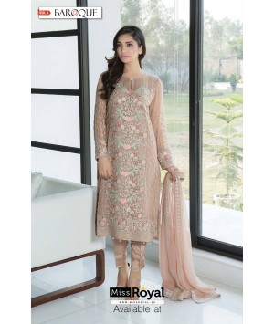 Baroque Ethereal Pastel Luxury Chiffon Dress vol3 - 09a