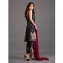 Zainab Chottani - Black and burgundy intricately embellished outfit - 120399 - 3