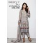 Baroque Victorian Dreams Luxury Chiffon Winter Dress - 01