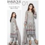 Baroque Victorian Dreams Luxury Chiffon Winter Dress - 01-2