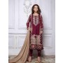 Baroque Mesmerizing Elegance Luxury Chiffon Winter Dress - 06-2